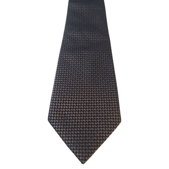 Donald J Trump Signature Collection Mens Tie Designer Luxury Black Silver Power - Picture 1 of 12
